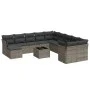 Set de sofás de jardín 12 pzas con cojines ratán sintético gris de , Conjuntos de jardín - Ref: Foro24-3250459, Precio: 745,8...