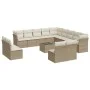 14-piece garden sofa set with beige synthetic rattan cushions by , Garden sets - Ref: Foro24-3250337, Price: 930,45 €, Discou...