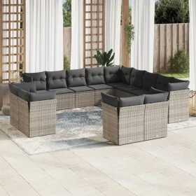 Garden sofa set with cushions 13 pieces gray synthetic rattan by , Garden sets - Ref: Foro24-3250389, Price: 858,74 €, Discou...