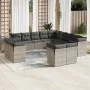 Garden sofa set with cushions 13 pieces gray synthetic rattan by , Garden sets - Ref: Foro24-3250389, Price: 858,74 €, Discou...