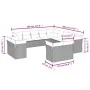 Garden sofa set with cushions 13 pieces gray synthetic rattan by , Garden sets - Ref: Foro24-3250389, Price: 858,74 €, Discou...