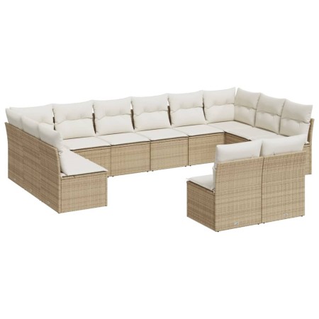 Set de sofás de jardín 12 pzas y cojines ratán sintético marrón de , Conjuntos de jardín - Ref: Foro24-3250207, Precio: 755,2...