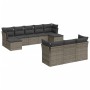 10-piece garden sofa set with gray synthetic rattan cushions by , Garden sets - Ref: Foro24-3250169, Price: 593,73 €, Discoun...