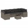 8-piece garden sofa set and gray synthetic rattan cushions by , Modular outdoor sofas - Ref: Foro24-3251077, Price: 498,50 €,...