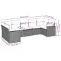 7-piece garden sofa set with gray PE rattan cushions by , Modular outdoor sofas - Ref: Foro24-3251727, Price: 453,73 €, Disco...