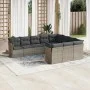 10-piece garden sofa set with gray synthetic rattan cushions by , Garden sets - Ref: Foro24-3250059, Price: 599,31 €, Discoun...