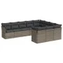 10-piece garden sofa set with gray synthetic rattan cushions by , Garden sets - Ref: Foro24-3250059, Price: 599,31 €, Discoun...