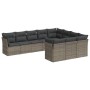 Set de sofás de jardín 10 pzas con cojines ratán sintético gris de , Conjuntos de jardín - Ref: Foro24-3250059, Precio: 579,6...