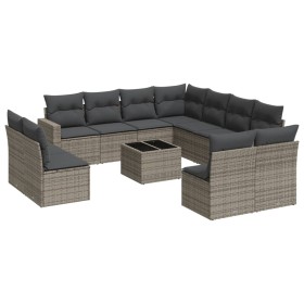 12-piece garden sofa set with gray synthetic rattan cushions by , Modular outdoor sofas - Ref: Foro24-3251477, Price: 729,09 ...