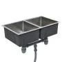 Handgefertigte Küchenspüle aus Edelstahl von vidaXL, Sinkt - Ref: Foro24-145079, Preis: 109,28 €, Rabatt: %