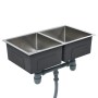 Handgefertigte Küchenspüle aus Edelstahl von vidaXL, Sinkt - Ref: Foro24-145079, Preis: 109,28 €, Rabatt: %
