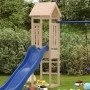 Solid pine wood play tower 52.5x46.5x206.5 cm by , Swings and play structures - Ref: Foro24-826511, Price: 90,23 €, Discount: %