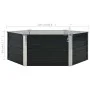 Elevated planter galvanized steel anthracite gray 129x129x45cm by vidaXL, Pots and planters - Ref: Foro24-45723, Price: 35,80...