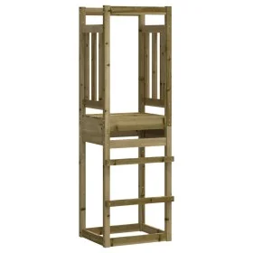 Impregnated pine wood play tower 53x46.5x169 cm by , Swings and play structures - Ref: Foro24-826579, Price: 97,51 €, Discoun...