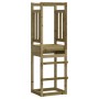 Torre de juegos madera pino impregnada 53x46,5x169 cm de , Columpios y estructuras de juegos - Ref: Foro24-826579, Precio: 10...