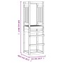 Torre de juegos madera pino impregnada 53x46,5x169 cm de , Columpios y estructuras de juegos - Ref: Foro24-826579, Precio: 10...