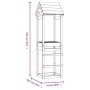 Solid pine wood game tower 53x46.5x194 cm by , Swings and play structures - Ref: Foro24-826526, Price: 105,40 €, Discount: %