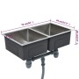 Handgefertigte Küchenspüle aus Edelstahl von vidaXL, Sinkt - Ref: Foro24-145079, Preis: 109,28 €, Rabatt: %