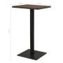 Bistrotisch aus dunkler Esche 70x70x107 cm von , Küchen- und Esstische - Ref: Foro24-321927, Preis: 134,81 €, Rabatt: %