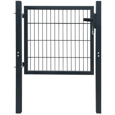 Individual 2D fence gate anthracite gray 106x130 cm by , garden gates - Ref: Foro24-141740, Price: 169,16 €, Discount: %