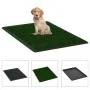 Pet toilet with green artificial grass tray 76x51x3 cm by vidaXL, Pet Underpads - Ref: Foro24-170769, Price: 42,50 €, Discoun...