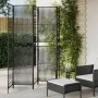 Biombo de 5 paneles ratán sintético negro de , Divisores de ambientes - Ref: Foro24-365396, Precio: 143,77 €, Descuento: %