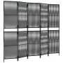 5-panel black synthetic rattan screen by , Room dividers - Ref: Foro24-365396, Price: 143,77 €, Discount: %