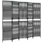 5-teiliger schwarzer synthetischer Rattanschirm von , Raumteiler - Ref: Foro24-365396, Preis: 135,90 €, Rabatt: %