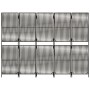 5-panel gray synthetic rattan screen by , Room dividers - Ref: Foro24-365382, Price: 149,98 €, Discount: %