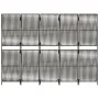 5-panel gray synthetic rattan screen by , Room dividers - Ref: Foro24-365382, Price: 156,48 €, Discount: %