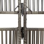 5-panel gray synthetic rattan screen by , Room dividers - Ref: Foro24-365382, Price: 149,98 €, Discount: %