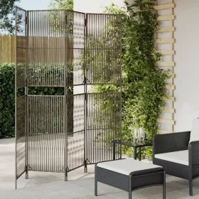 Grauer 4-teiliger Paravent aus synthetischem Rattan von , Raumteiler - Ref: Foro24-365394, Preis: 119,80 €, Rabatt: %