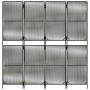 Gray synthetic rattan 4-panel screen by , Room dividers - Ref: Foro24-365394, Price: 115,52 €, Discount: %