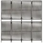Gray synthetic rattan 4-panel screen by , Room dividers - Ref: Foro24-365394, Price: 119,80 €, Discount: %