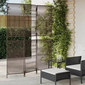 Brown synthetic rattan 3-panel screen by , Room dividers - Ref: Foro24-365389, Price: 91,78 €, Discount: %
