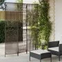 Biombo de 3 paneles ratán sintético marrón de , Divisores de ambientes - Ref: Foro24-365389, Precio: 91,74 €, Descuento: %
