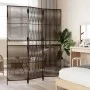 Brown synthetic rattan 3-panel screen by , Room dividers - Ref: Foro24-365389, Price: 91,78 €, Discount: %