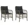 Garden armchairs with cushions 2 pcs gray synthetic rattan by , Garden chairs - Ref: Foro24-365155, Price: 186,99 €, Discount: %
