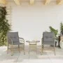 Garden armchairs with cushions 2 units beige synthetic rattan mix by , Garden chairs - Ref: Foro24-365157, Price: 215,21 €, D...