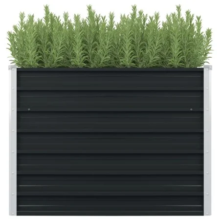 Elevated planter galvanized steel anthracite gray 100x100x77cm by vidaXL, Pots and planters - Ref: Foro24-45725, Price: 62,47...