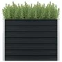 Elevated planter galvanized steel anthracite gray 100x100x77cm by vidaXL, Pots and planters - Ref: Foro24-45725, Price: 62,47...