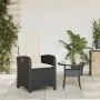Gartenliege mit schwarzen synthetischen Rattankissen von , Gartenstühle - Ref: Foro24-365160, Preis: 119,75 €, Rabatt: %