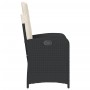 Gartenliege mit schwarzen synthetischen Rattankissen von , Gartenstühle - Ref: Foro24-365160, Preis: 109,07 €, Rabatt: %