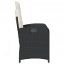 Sillón reclinable de jardín con cojines ratán sintético negro de , Sillas de jardín - Ref: Foro24-365160, Precio: 119,71 €, D...