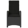 Garden recliners cushions 2 pcs black synthetic rattan by , Garden chairs - Ref: Foro24-365169, Price: 240,19 €, Discount: %