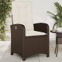 Garden recliner with brown synthetic rattan cushions by , Garden chairs - Ref: Foro24-365162, Price: 113,81 €, Discount: %