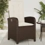 Gartenliege mit braunen Kissen aus synthetischem Rattan von , Gartenstühle - Ref: Foro24-365162, Preis: 131,25 €, Rabatt: %