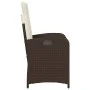 Gartenliege mit braunen Kissen aus synthetischem Rattan von , Gartenstühle - Ref: Foro24-365162, Preis: 131,25 €, Rabatt: %