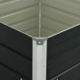 Elevated planter galvanized steel anthracite gray 100x100x77cm by vidaXL, Pots and planters - Ref: Foro24-45725, Price: 58,36...