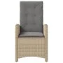 Garden chairs and table 3 pieces synthetic rattan beige cushion by , Garden sets - Ref: Foro24-365181, Price: 324,57 €, Disco...